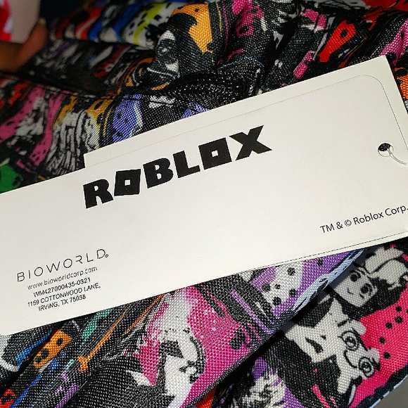 Roblox Kids Teen School Backpack 17” Character Print Black new with tags - Picture 10 of 10